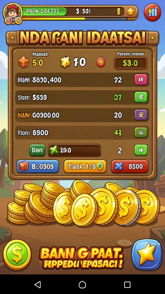 Tampilan utama aplikasi dengan interface yang menarik.