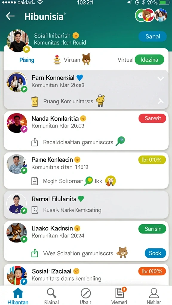 Pemandangan level yang menakjubkan dan penuh warna.