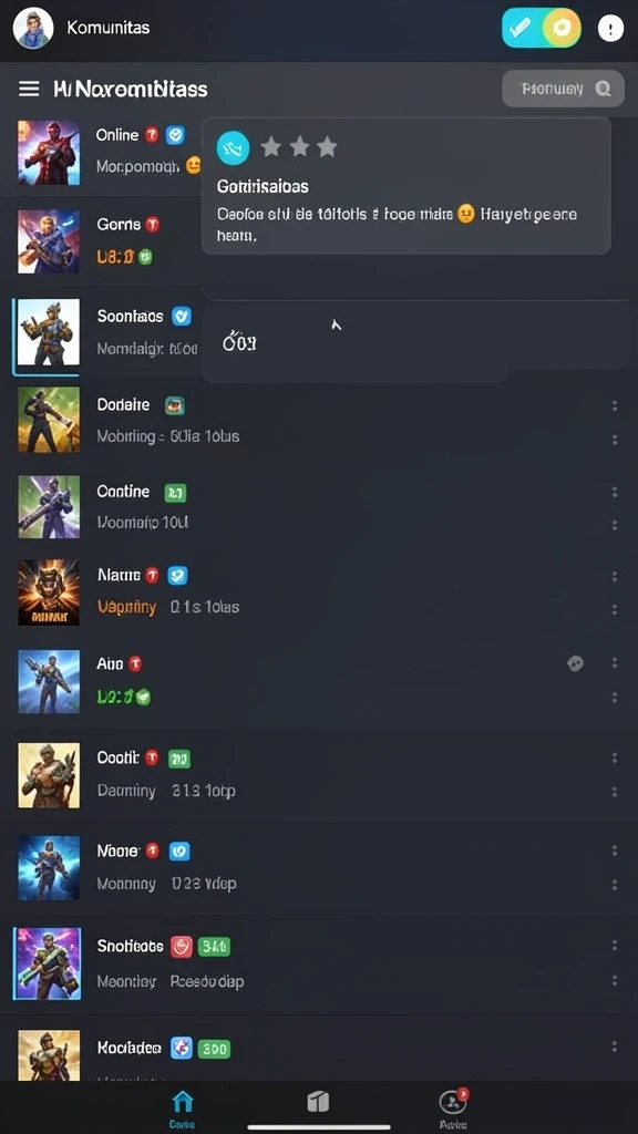 Momen seru dalam game dengan teman-teman.