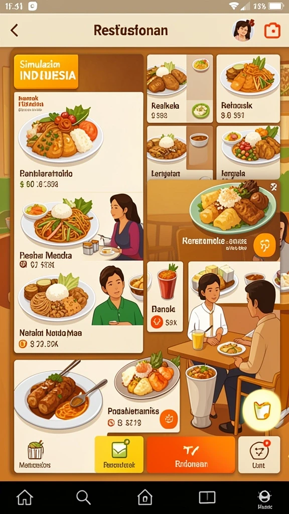 Tampilan antarmuka yang sederhana dan ramah pengguna.