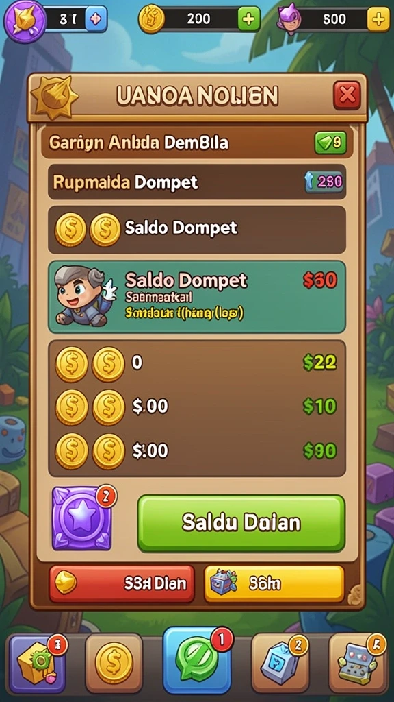 Gameplay seru dengan banyak karakter untuk dipilih.