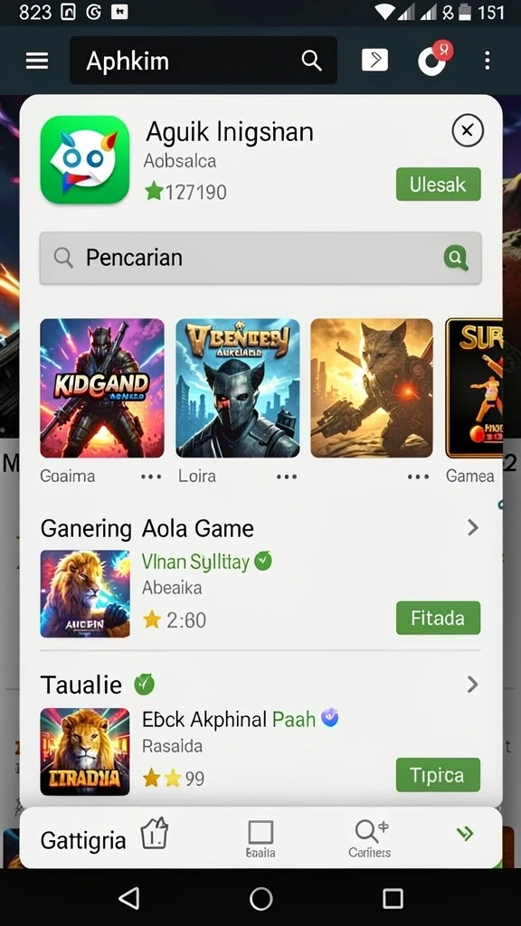 Screenshot menunjukkan grafis mengesankan dari gameplay.