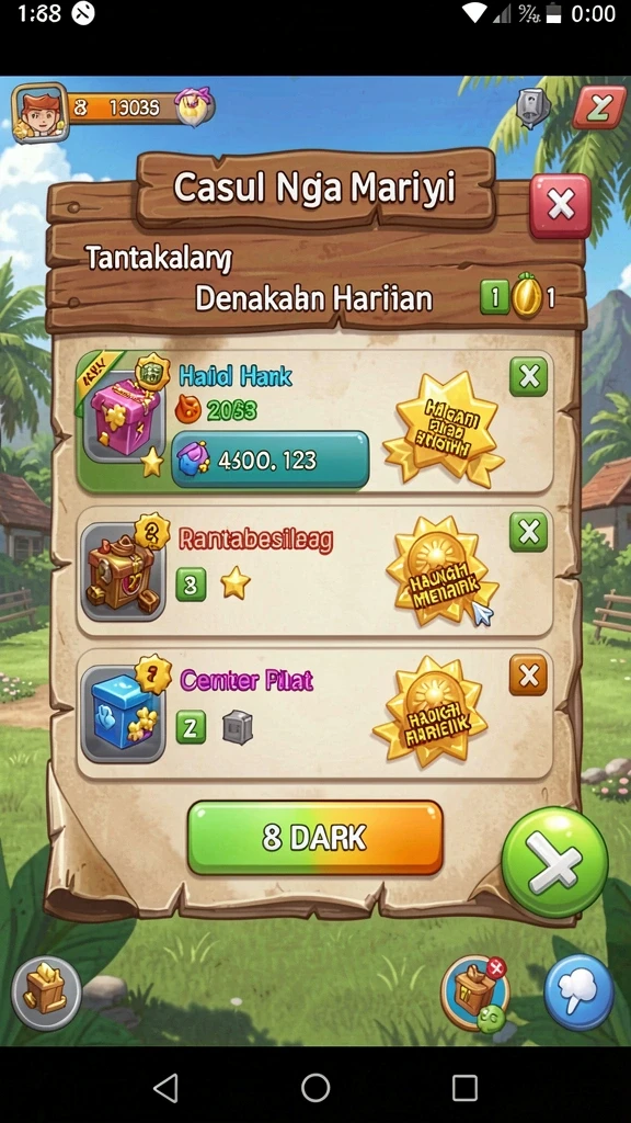 Tantangan level yang menarik dan beragam.