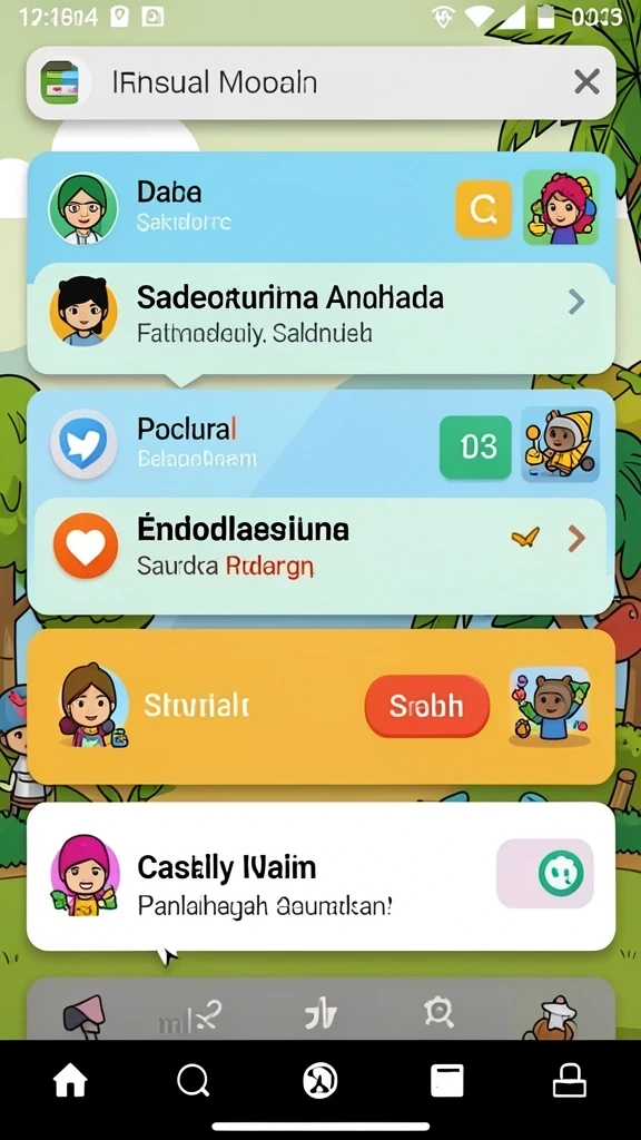 Tampilan menu utama yang menarik dan intuitif.