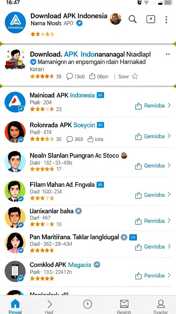 Karakter unik dengan kemampuan menarik yang dapat dipilih.