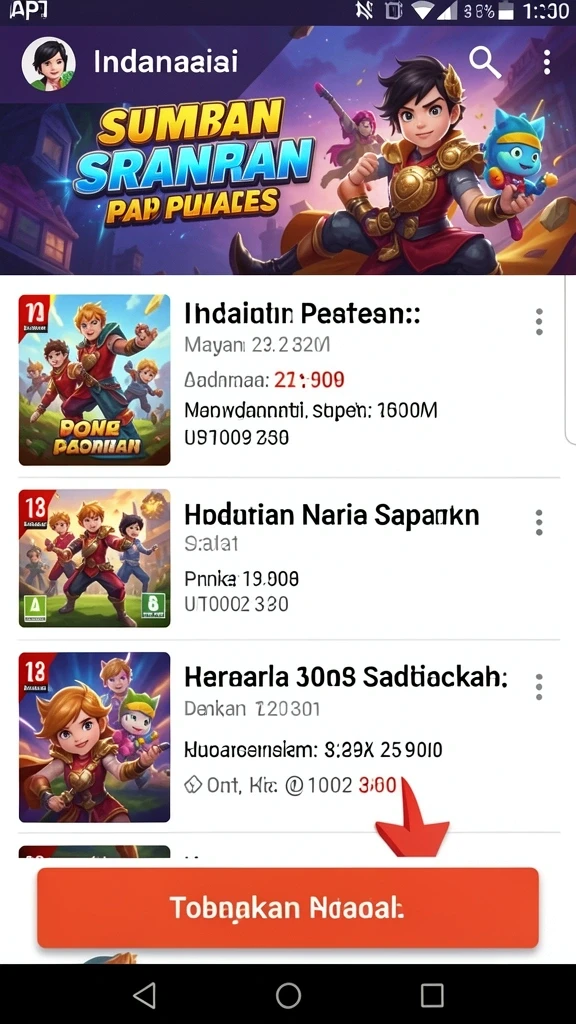 Screenshot menampilkan tampilan awal permainan yang menarik.