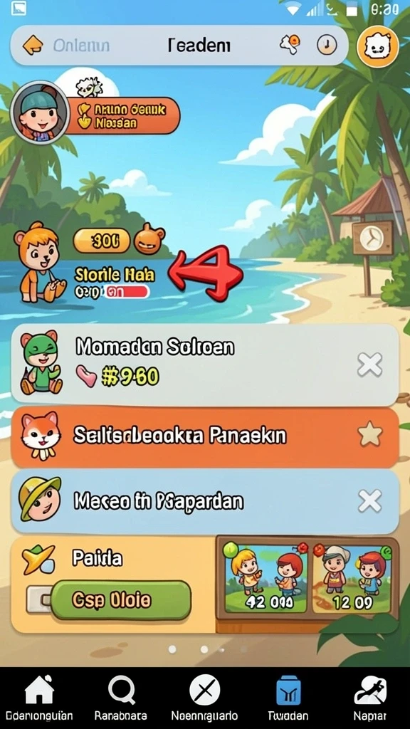 Tangkapan layar menampilkan antarmuka permainan yang menarik.