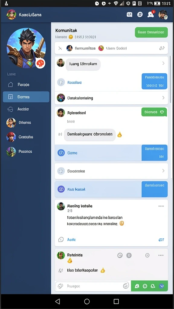 Screenshot memperlihatkan fitur kompetisi antar pemain.