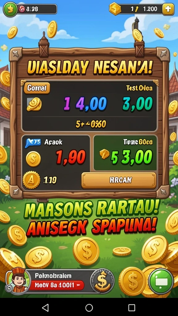 Screenshot menunjukkan aksi gameplay yang mendebarkan dalam HOKI8815.