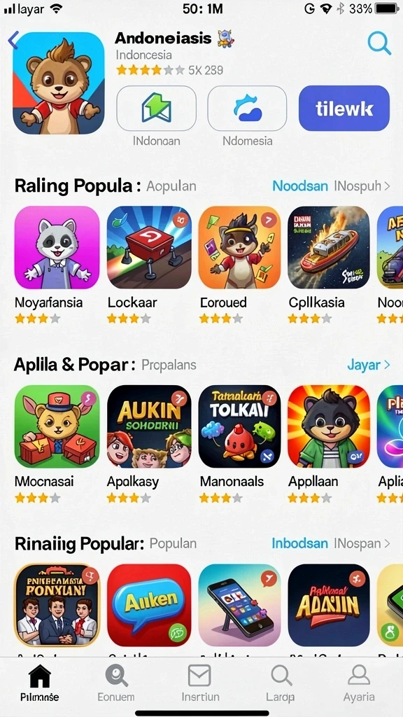 Screenshot 1 menampilkan tampilan antarmuka utama HOKITIME.