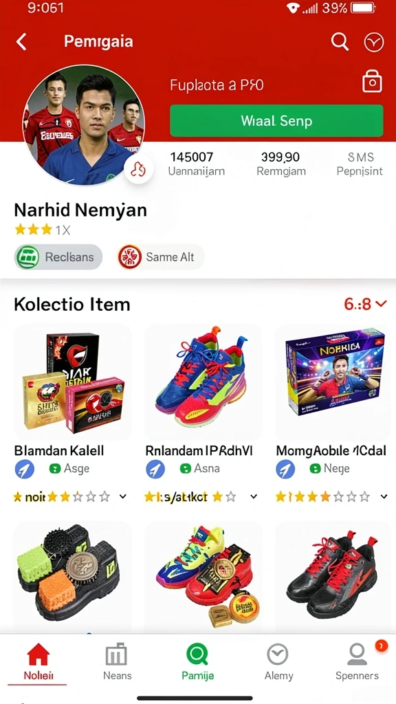 Screenshot 3 memperlihatkan fitur interaksi sosial antara pemain.