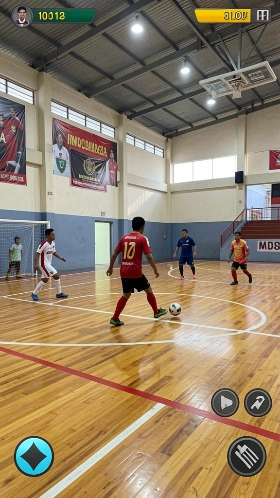 Tangkapan layar mode multiplayer yang intens.