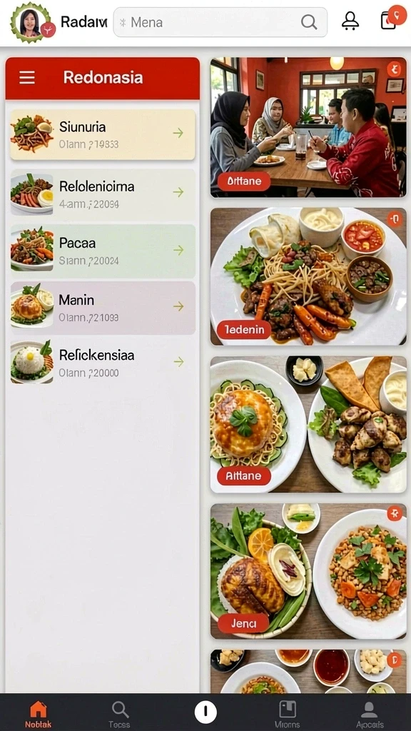 Tampilan antarmuka yang menarik dan user-friendly.