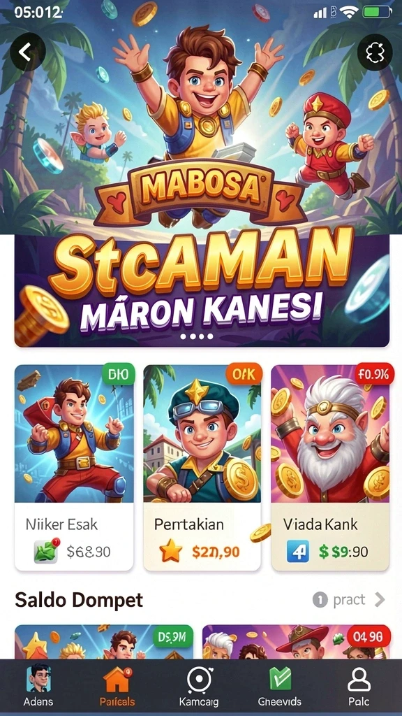 Tampilan awal permainan MERDEKA777 yang mengesankan.