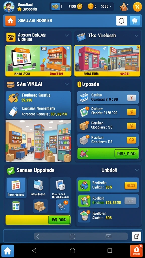 Tampilan colorful dengan banyak pilihan slot.