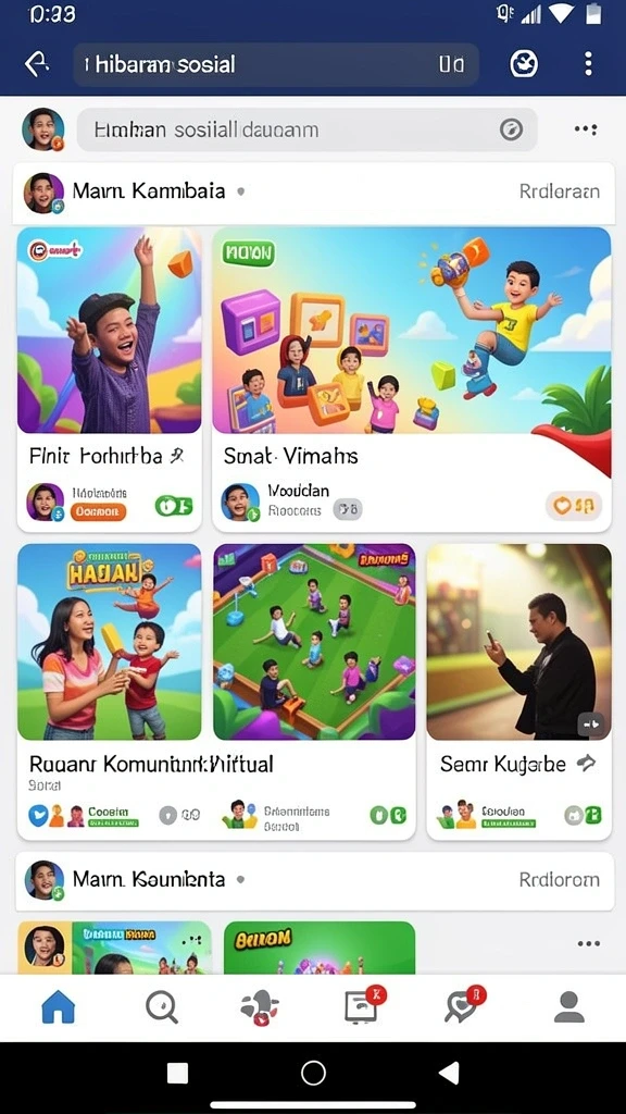 Tampilan awal yang menarik dan user-friendly.