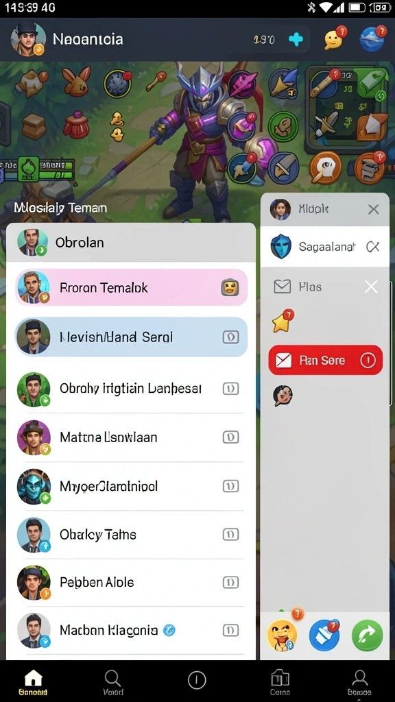 Screenshot dari level yang menantang dan interaktif.