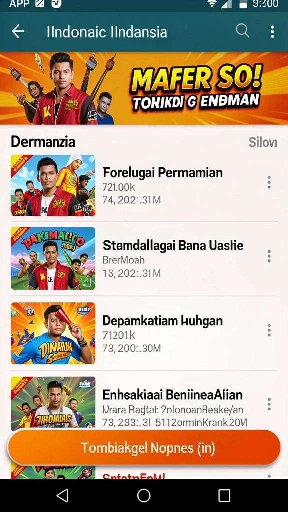 Ilustrasi pertarungan epik melawan monster.