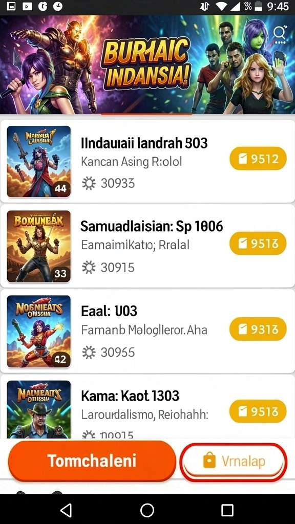 Visualisasi pemandangan dunia game yang menakjubkan.