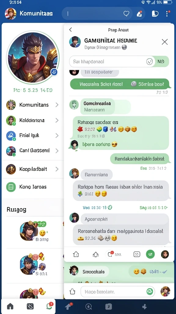 Tangkapan layar menghadirkan mode multiplayer yang seru dan interaktif.