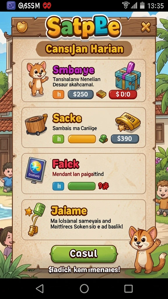 Mode multiplayer untuk bermain bersama teman.
