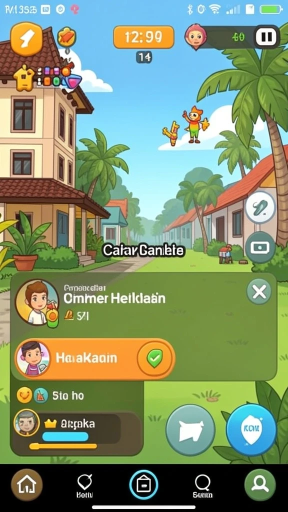 Fitur multiplayer yang memungkinkan interaksi dengan pengguna lain.