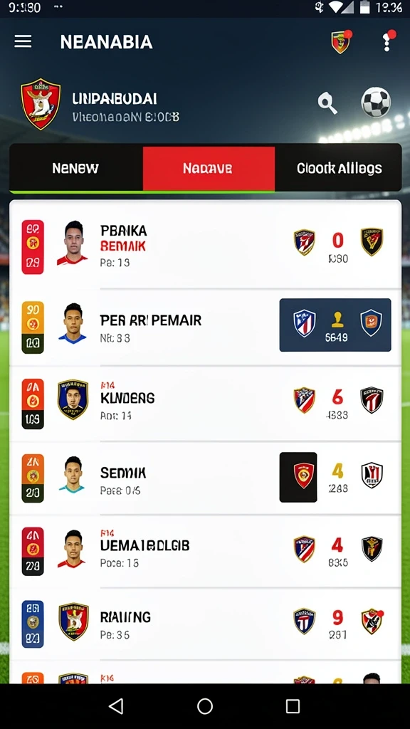 Menu permainan yang menunjukkan pilihan level yang tersedia.