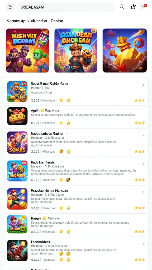 Tantangan seru di setiap level yang membuat ketagihan.